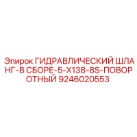 9246020553 ГИДРАВЛИЧЕСКИЙ ШЛАНГ-В СБОРЕ-5-X138-8S-ПОВОРОТНЫЙ Epiroc