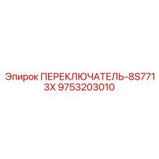 9753203010 ПЕРЕКЛЮЧАТЕЛЬ 8S7713X Epiroc