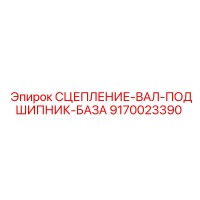 9170023390 СЦЕПЛЕНИЕ-ВАЛ-ПОДШИПНИК-БАЗА Epiroc