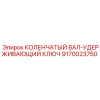 9170023750 КОЛЕНЧАТЫЙ ВАЛ-УДЕРЖИВАЮЩИЙ КЛЮЧ Epiroc
