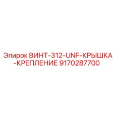 9170287700 ВИНТ-312-UNF-КРЫШКА-КРЕПЛЕНИЕ Epiroc
