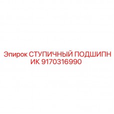 9170316990 СТУПИЧНЫЙ ПОДШИПНИК Epiroc