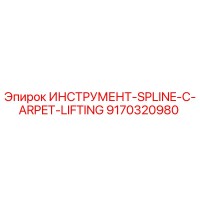 9170320980 ИНСТРУМЕНТ-SPLINE-C-ARPET-LIFTING Epiroc
