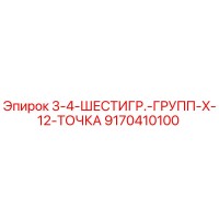 9170410100 3-4-ШЕСТИГР.-ГРУПП-X-12-ТОЧКА Epiroc