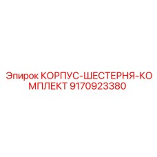 9170923380 КОРПУС-ШЕСТЕРНЯ-КОМПЛЕКТ Epiroc