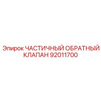 92011700 ЧАСТИЧНЫЙ ОБРАТНЫЙ КЛАПАН Epiroc