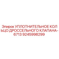 9245998299 УПЛОТНИТЕЛЬНОЕ КОЛЬЦО ДРОССЕЛЬНОГО КЛАПАНА-6713 Epiroc