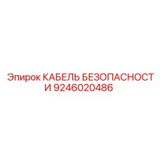 9246020486 КАБЕЛЬ БЕЗОПАСНОСТИ Epiroc