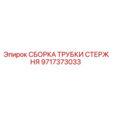 9717373033 СБОРКА ТРУБКИ СТЕРЖНЯ Epiroc