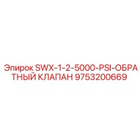 9753200669 SWX-1-2-5000-PSI-ОБРАТНЫЙ КЛАПАН Epiroc