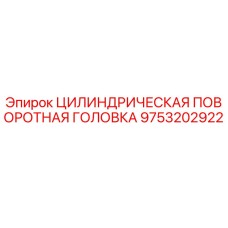 9753202922 ЦИЛИНДРИЧЕСКАЯ ПОВОРОТНАЯ ГОЛОВКА Epiroc