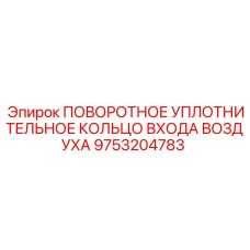 9753204783 ПОВОРОТНОЕ УПЛОТНИТЕЛЬНОЕ КОЛЬЦО ВХОДА ВОЗДУХА Epiroc