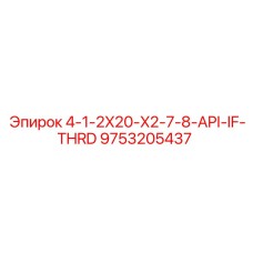 9753205437 4-1-2X20-X2-7-8-API-IF-THRD Epiroc