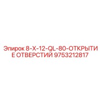 9753212817 8-X-12-QL-80-ОТКРЫТИЕ ОТВЕРСТИЙ Epiroc