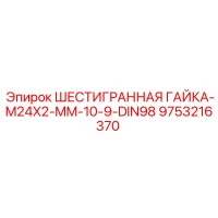 9753216370 ШЕСТИГРАННАЯ ГАЙКА-M24X2-MM-10-9-DIN98 Epiroc