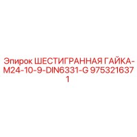 9753216371 ШЕСТИГРАННАЯ ГАЙКА-M24-10-9-DIN6331-G Epiroc