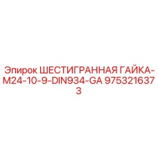 9753216373 ШЕСТИГРАННАЯ ГАЙКА-M24-10-9-DIN934-GA Epiroc
