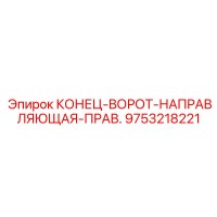 9753218221 КОНЕЦ-ВОРОТ-НАПРАВЛЯЮЩАЯ-ПРАВ. Epiroc