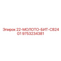 9753234381 - 22-МОЛОТО-БИТ-C824G1 - Epiroc