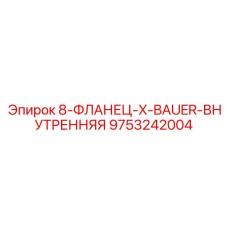 9753242004 8-ФЛАНЕЦ-X-BAUER-ВНУТРЕННЯЯ Epiroc
