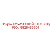 9828436601 КУБИЧЕСКИЙ 3 Л.С. 230/1/60… | Epiroc