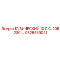 9828439041 КУБИЧЕСКИЙ 10 Л.С. 208-230 | Epiroc
