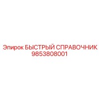 9853808001 БЫСТРЫЙ СПРАВОЧНИК Epiroc