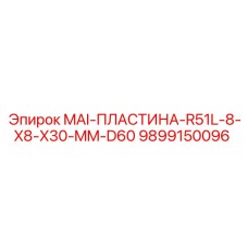 9899150096 MAI-ПЛАСТИНА-R51L-8-X8-X30-MM-D60 Epiroc