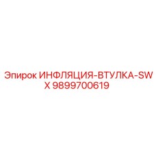 9899700619 ИНФЛЯЦИЯ-ВТУЛКА-SWX Epiroc