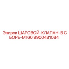 9900481084 ШАРОВОЙ-КЛАПАН-В СБОРЕ-M160 Epiroc