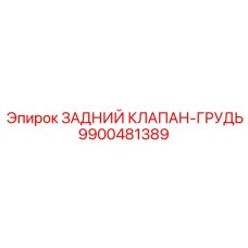 9900481389 ЗАДНИЙ КЛАПАН-ГРУДЬ Epiroc