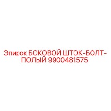 9900481575 БОКОВОЙ ШТОК-БОЛТ-ПОЛЫЙ Epiroc