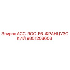 9851208603 ACC-ROC-F6-ФРАНЦУЗСКИЙ Epiroc