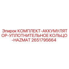 Уплотнительный комплект Epiroc HAZMAT артикул 2651795664