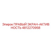4812270958 ПРАВЫЙ ЭКРАН-АКТИВНОСТЬ - Epiroc