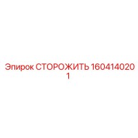 1604140201 СТОРОЖИТЬ Epiroc