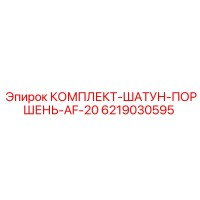 6219030595 КОМПЛЕКТ-ШАТУН-ПОРШЕНЬ-AF-20 Epiroc