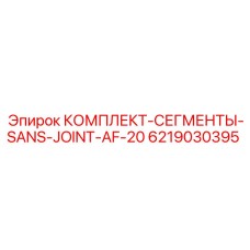 6219030395 КОМПЛЕКТ-СЕГМЕНТЫ-SANS-JOINT-AF-20 Epiroc