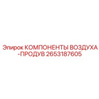 2653187605 КОМПОНЕНТЫ ВОЗДУХА-ПРОДУВ Epiroc