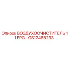 GS12468233 ВОЗДУХООЧИСТИТЕЛЬ 11 EPG | Epiroc