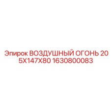 1630800083 ВОЗДУШНЫЙ ФИЛЬТР 205Х147Х80 Epiroc