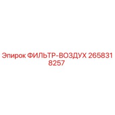 2658318257 ФИЛЬТР-ВОЗДУХ Epiroc