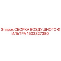 1503327380 СБОРКА ВОЗДУШНОГО ФИЛЬТРА Эпирок