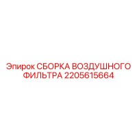 2205615664 СБОРКА ВОЗДУШНОГО ФИЛЬТРА Epiroc