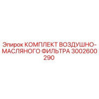 3002600290 КОМПЛЕКТ ВОЗДУШНО-МАСЛЯНОГО ФИЛЬТРА (Epiroc)