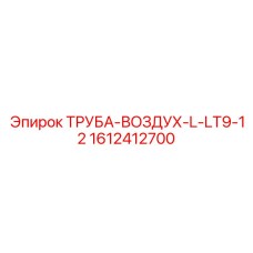 1612412700 ТРУБА-ВОЗДУХ-L-LT9-12 Epiroc