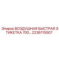 2236115507 ВОЗДУШНАЯ БЫСТРАЯ ЭТИКЕТКА 700… Epiroc