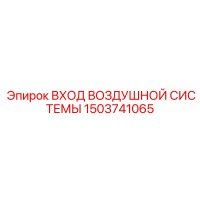 1503741065 ВХОД ВОЗДУШНОЙ СИСТЕМЫ Эпирок