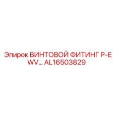 AL16503829 ВИНТОВОЙ ФИТИНГ P-EWV Epiroc