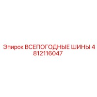 4812116047 ВСЕПОГОДНЫЕ ШИНЫ Epiroc